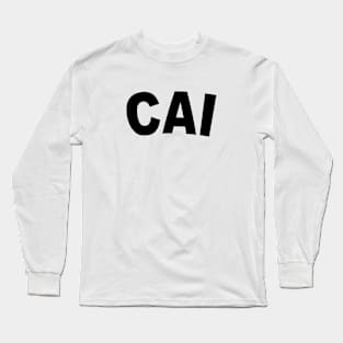 CAI Bold Black Long Sleeve T-Shirt